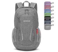ZOMAKE Petit Sac à Dos Pliable 20L Sac a Dos de Voyage pour Femmes Hommes Sac de Jour Ultra Léger pour Randonnée Marche pour Sports Et Plein Air(Gris)