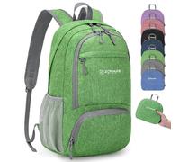 ZOMAKE Petit Sac à Dos Ultra Leger 20L Pliable Sac a Dos pour Marche les Voyage Randonnée pour Femme Homme(Vert Foncé)