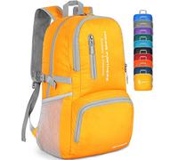ZOMAKE Sac a Dos Pliable Léger - Sac à Dos Pliable De Randonnée 35L Packable Daypack Pour Femme Homme Sports Et Plein Air(A Jaune)
