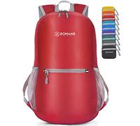 ZOMAKE Sac a Dos Pliable Ultra Léger Sac à Dos De Randonnée Petit Packable Daypack 20L Pour Femme Homme Sports Et Plein Air(Gros Rouge)