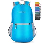 ZOMAKE Sac a Dos Pliable Ultra Léger Sac à Dos de Randonnée Petit Packable Daypack 20 L pour Femme Homme Sports et Plein Air(Bleu Clair)