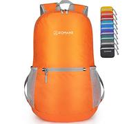 ZOMAKE Sac a Dos Pliable Ultra Léger Sac à Dos De Randonnée Petit Packable Daypack 20L Pour Femme Homme Sports Et Plein Air(Orange)