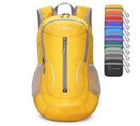 ZOMAKE Sac a Dos Pliable Ultra Léger Sac à Dos De Randonnée Petit Packable Daypack 25L Pour Femme Homme Sports Et Plein Air(Jaune)