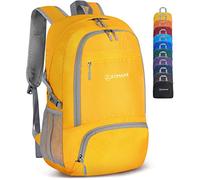 ZOMAKE Sac a Dos Pliable Ultra Léger Sac à Dos De Randonnée Petit Packable Daypack 30L,Pour Femme Homme Sports Et Plein Air(Jaune)