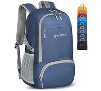 ZOMAKE Sac a Dos Pliable Ultra Léger Sac à Dos De Randonnée Petit Packable Daypack 30L,Pour Femme Homme Sports Et Plein Air(Bleu Marine)