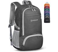 ZOMAKE Sac a Dos Pliable Ultra Léger Sac à Dos De Randonnée Petit Packable Daypack 30L,Pour Femme Homme Sports Et Plein Air(Gris Foncé)