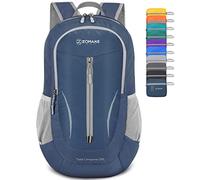 ZOMAKE Sac a Dos Pliable Ultra Léger - Sac à Dos Pliable De Randonnée Petit Packable Daypack 25L pour Femme Homme Sports Et Plein Air(Bleu Marine)