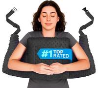 Zomaple Oreiller post-mastectomie, noir - Protection douce de la poitrine pour les trajets en voiture et le sommeil - Réduit la pression sous les aisselles, amortit les chocs quotidiens, vous aide à