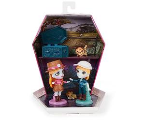 ZOMBAES - Pack DE 2 Wild Vibes BIG Cat Un-Rescue - 2 Figurines Zombies À Collectionner avec Accessoires pour Poupées, Animaux & Cercueil - Poupées Articulées À Personnaliser - Jouet Enfant 4 Ans et +