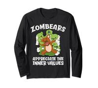 Zombears Appreciate The Inner Values Ours Zombie Halloween Manche Longue