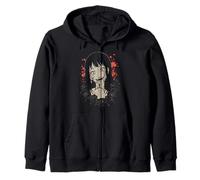 Zombie Anime Girl Japanese Manga Art Goth Femmes Hommes Enfants Sweat à Capuche