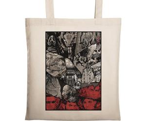 Zombie Apocalypse Poster Art Naturel Écologique Coton Tote Bag Beige