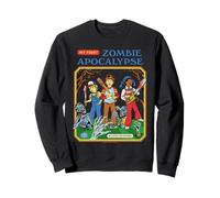 Zombie Apocalypse Sarcastic Retro Vintage Funny Adult Humor Sweatshirt