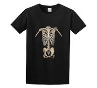 Zombie Appreciation Skeleton Costume Design Inside Jacket Pop Culture Personalise Youth T-Shirt Black 3XL