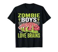Zombie Boys Love Brains Costume d'halloween Amusant T-Shirt