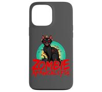 Zombie Cat APAWCALYPSE Jeu de Mots pour Chat d'halloween Coque pour iPhone 13 Pro Max