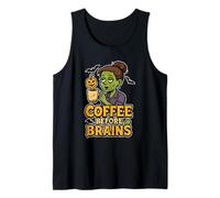 Zombie Coffee Before Brains Débardeur