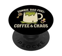 Zombie Dad Apocalypse Parent Horreur Dad Humour Halloween PopSockets PopGrip Adhésif