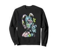 Zombie Goth Bunny Squelette Girl Emo Kawaii Goth Girl Sweatshirt
