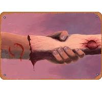 Zombie Hands Series - 1 Pop Culture Magic and Fantasy Abstrait et Surréaliste Classique Man Cave Décoration murale 20,3 x 30,5 cm Plaque en métal Poster
