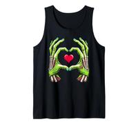 Zombie Mains Coeur Halloween Effrayant Amour Horreur Design Débardeur