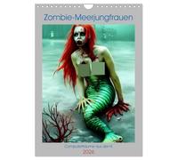 Zombie-Meerjungfrauen - Computerträume aus der KI (Wandkalender 2026 DIN A4 hoch), CALVENDO Monatskalender: Gruselige Meerjungfrauenbilder