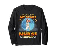 Zombie Nurse This is My Scary Nurse Costume Funny Halloween Manche Longue