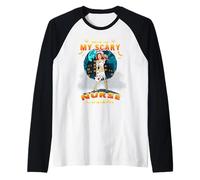Zombie Nurse This is My Scary Nurse Costume Funny Halloween Manche Raglan