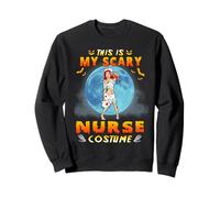 Zombie Nurse This is My Scary Nurse Costume Funny Halloween Sweatshirt