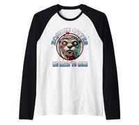 Zombie Otter, vous devez courir Halloween Wear Manche Raglan