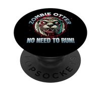 Zombie Otter, vous devez courir Halloween Wear PopSockets PopGrip Adhésif
