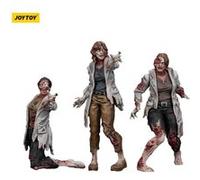 Zombie - Pack 3 figurines Dark Source Scientists (Female) 8 cm