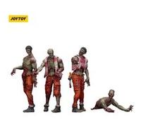 Zombie - Pack 4 figurines Dark Source Mechanic Team 8 cm