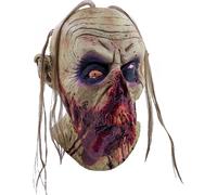 Zombie sanglant masque en latex jaune-rouge-noir pour Halloween