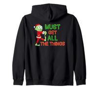 Zombie Santa Doit Obtenir Toutes Les Choses drôles de Noël Sweat à Capuche