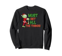 Zombie Santa Doit Obtenir Toutes Les Choses drôles de Noël Sweatshirt