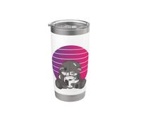 Zombie teddy effrayant teddy effrayant mignon horreur thème Gobelet isotherme en acier inoxydable double paroi