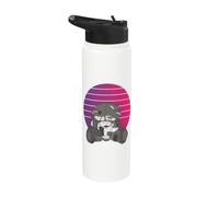 Zombie teddy effrayant teddy effrayant mignon horreur thème Stainless Steel Insulated Water Bottle