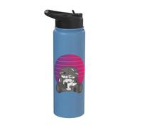 Zombie teddy effrayant teddy effrayant mignon horreur thème Stainless Steel Insulated Water Bottle