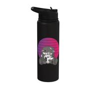 Zombie teddy effrayant teddy effrayant mignon horreur thème Stainless Steel Insulated Water Bottle