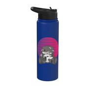 Zombie teddy effrayant teddy effrayant mignon horreur thème Stainless Steel Insulated Water Bottle