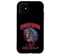 Zombie Unicorn I Love Brainbows Punk Rock Gothique Drôle Coque pour iPhone 11