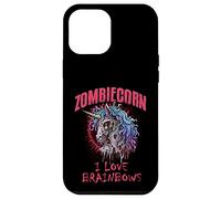 Zombie Unicorn I Love Brainbows Punk Rock Gothique Drôle Coque pour iPhone 12 Pro Max