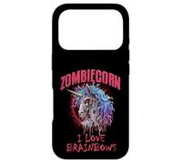 Zombie Unicorn I Love Brainbows Punk Rock Gothique Drôle Coque pour iPhone 17 Pro
