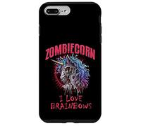 Zombie Unicorn I Love Brainbows Punk Rock Gothique Drôle Coque pour iPhone 7 Plus/8 Plus
