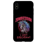 Zombie Unicorn I Love Brainbows Punk Rock Gothique Drôle Coque pour iPhone XS Max