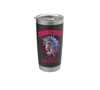 Zombie Unicorn I Love Brainbows Punk Rock Gothique Drôle Gobelet isotherme en acier inoxydable double paroi