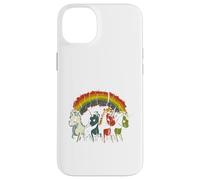Zombie Unicorns Apocalypse Rainbow Scary Animal Homme Femme Coque pour iPhone 14 Plus