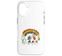 Zombie Unicorns Apocalypse Rainbow Scary Animal Homme Femme Coque pour iPhone 16