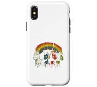 Zombie Unicorns Apocalypse Rainbow Scary Animal Homme Femme Coque pour iPhone X/XS
